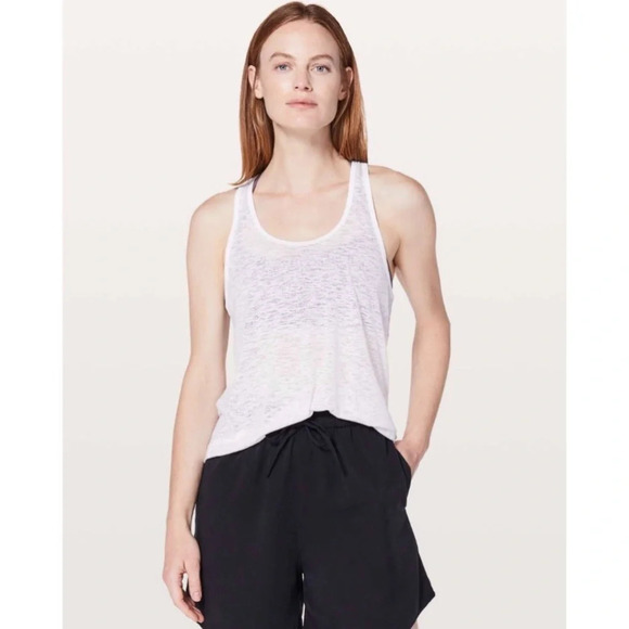 Lululemon Breeze Through it Tank Top in White - Picture 1 of 8